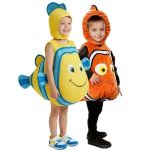 toddler nemo clownfish costume for kids cartoon cosplay halloween christmas party outfit with hat party performance costumes