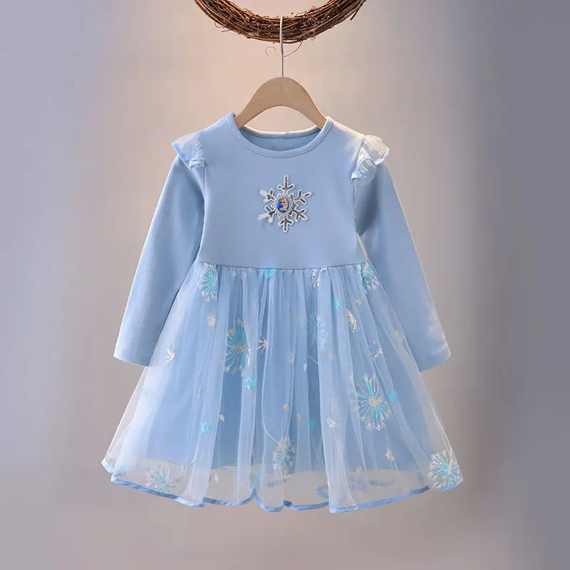 new princess dress girls dress long sleeved for children's party clothes elsa frozen dress spring autumn kids dress 2 9y new princess dress girls dress long sleeved for children's party clothes elsa frozen dress spring autumn kids dress 2 9y