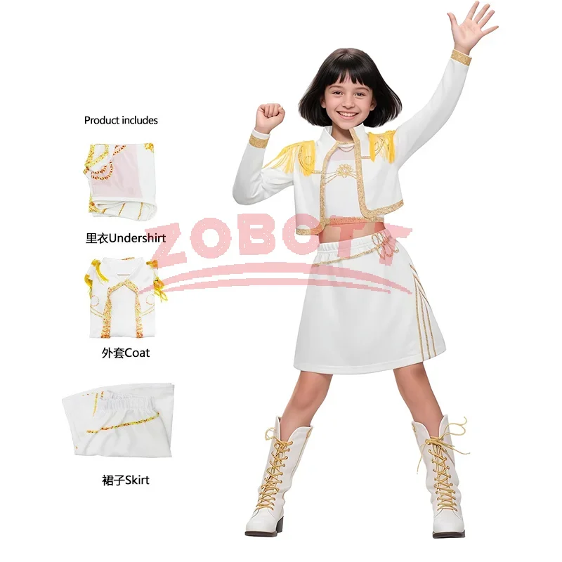 kids k pop demon hunters zoey rumi mira costume fancy dress cosplay virtual idol movie cosplay for girls' kids halloween carniva kids k pop demon hunters zoey rumi mira costume fancy dress cosplay virtual idol movie cosplay for girls' kids halloween carniva