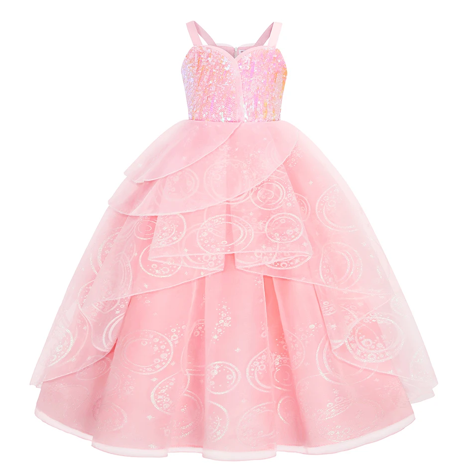 children pink witch dress wicked glinda elphaba cosplay costume dress child girls halloween costume good witch princess dresses children pink witch dress wicked glinda elphaba cosplay costume dress child girls halloween costume good witch princess dresses
