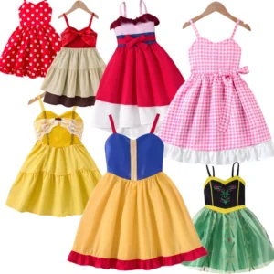 2025 summer children's casual skirt princess costume moana girls dress princess cosplay clothing girls carnival costume outdoor