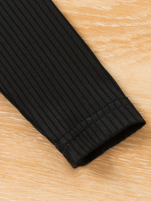 girls' black knit tulle dress mock neck + heart dot pattern + 3d lace + ruffled sleeves princess style long sleeve spring/summer girls' black knit tulle dress mock neck + heart dot pattern + 3d lace + ruffled sleeves princess style long sleeve spring/summer