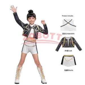 kids k pop demon hunters zoey rumi mira costume fancy dress cosplay virtual idol movie cosplay for girls' kids halloween carniva
