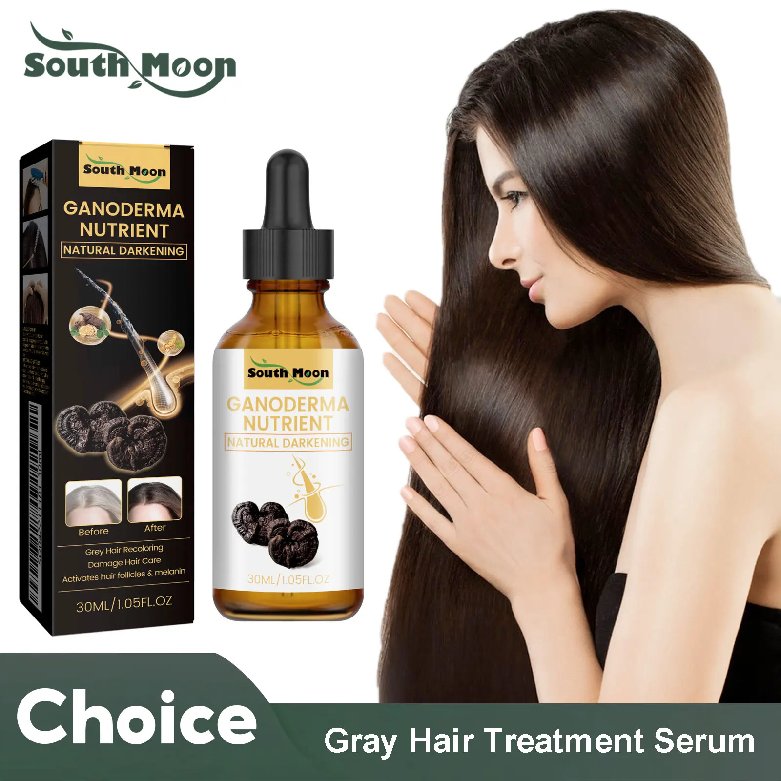 anti gray hair serum hair blackening natural color repair anti loss moisturizing scalp care gray white hair treatment essence anti gray hair serum hair blackening natural color repair anti loss moisturizing scalp care gray white hair treatment essence