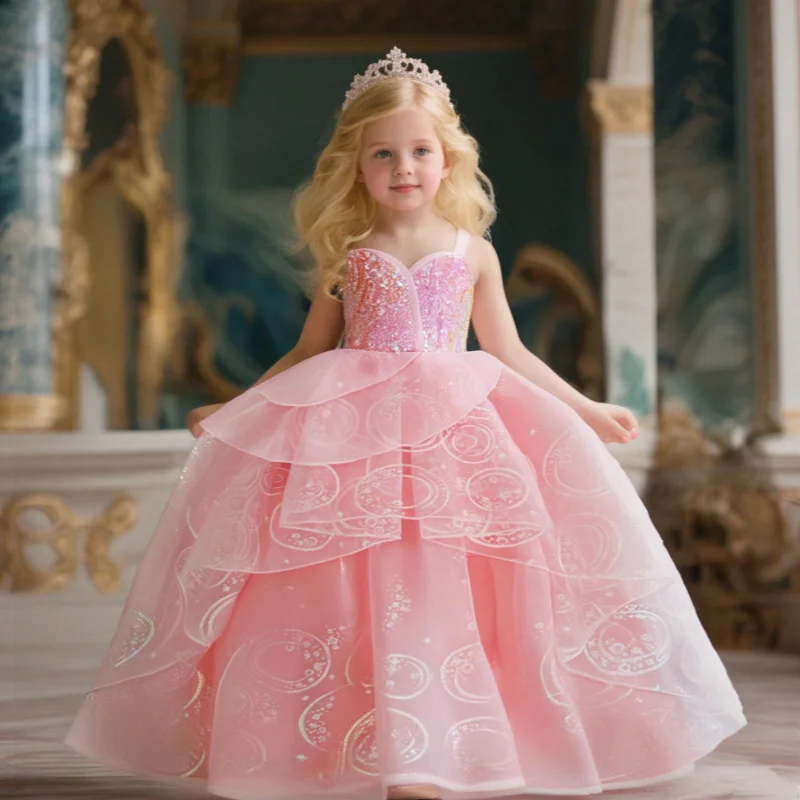 children pink witch dress wicked glinda elphaba cosplay costume dress child girls halloween costume good witch princess dresses children pink witch dress wicked glinda elphaba cosplay costume dress child girls halloween costume good witch princess dresses