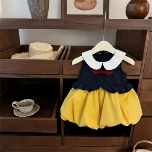new carnival cosplay costume snow white uniform pod doll bowknot sleeveless skirt theme party role playing outfits for girls